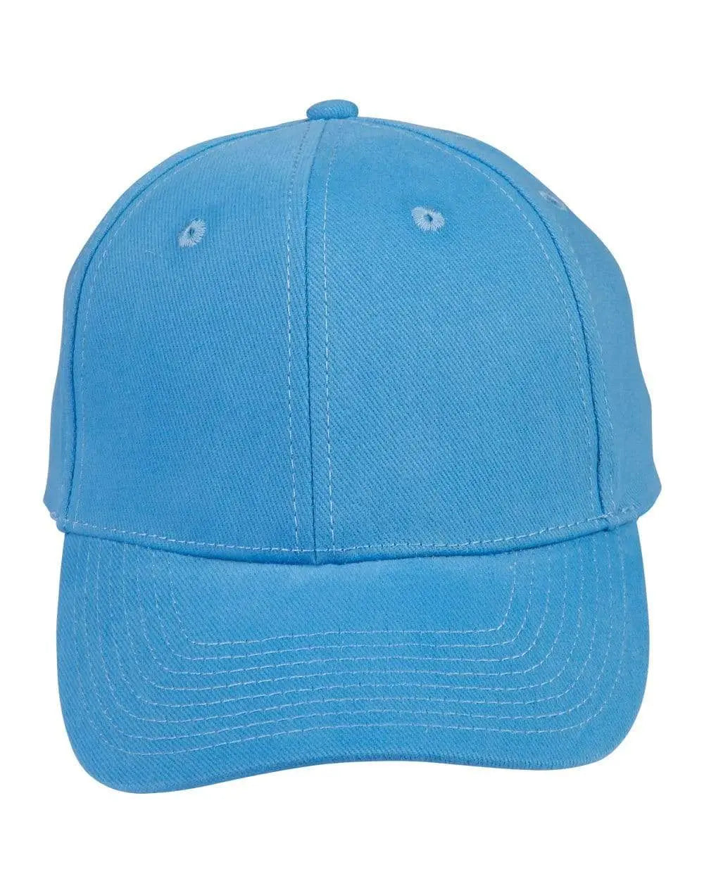 Heavy Brushed Cotton Cap Ch01 Active Wear Winning Spirit Sky Blue One size